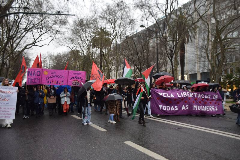 Women's Day march in Lisbon, March 2025
